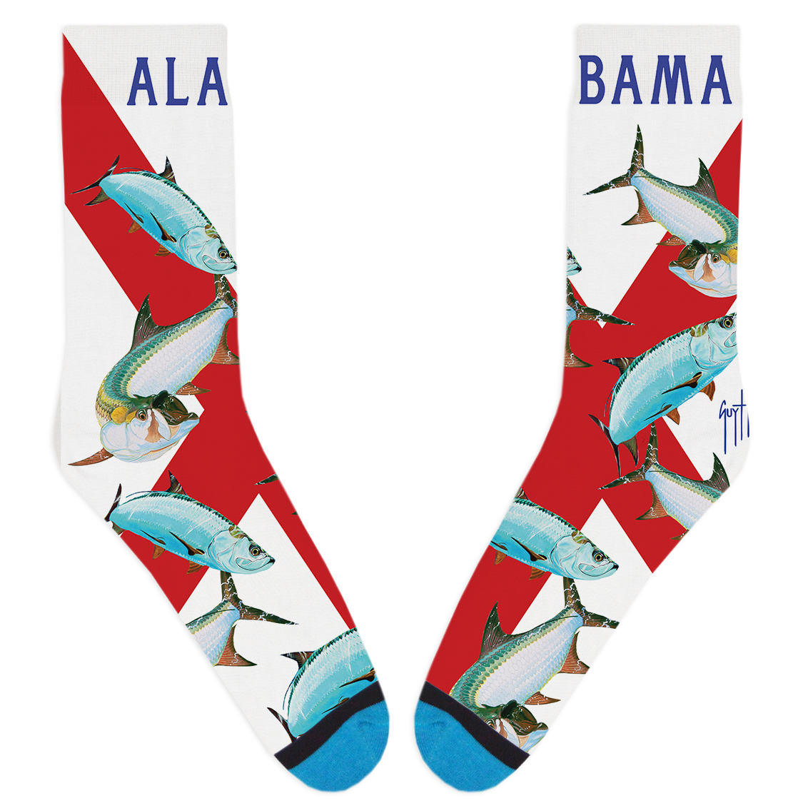 Guy Harvey Alabama Tarpon Socks