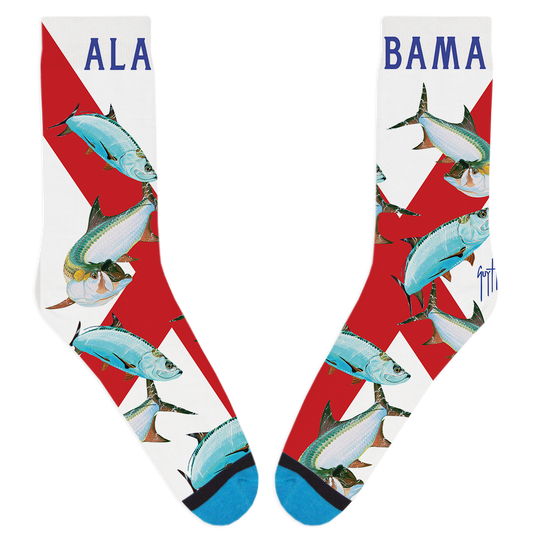 Guy Harvey Alabama Tarpon Socks