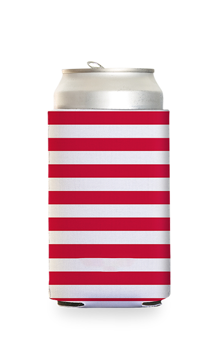 American Flag Stripes Predesigned Can Cooler