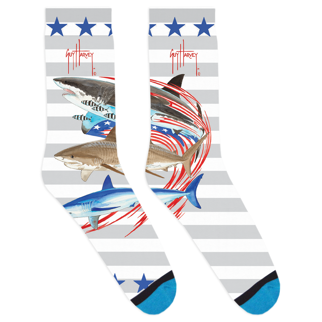 Guy Harvey Collection: American Shark Collage