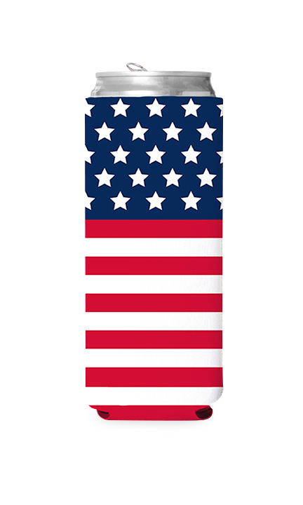 American Flag Predesigned Can Cooler