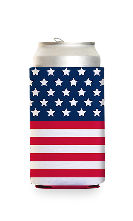 American Flag Predesigned Can Cooler