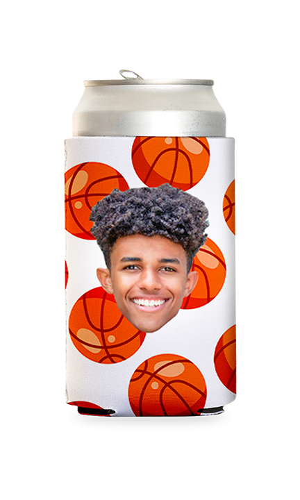 Custom Basketball Can Cooler