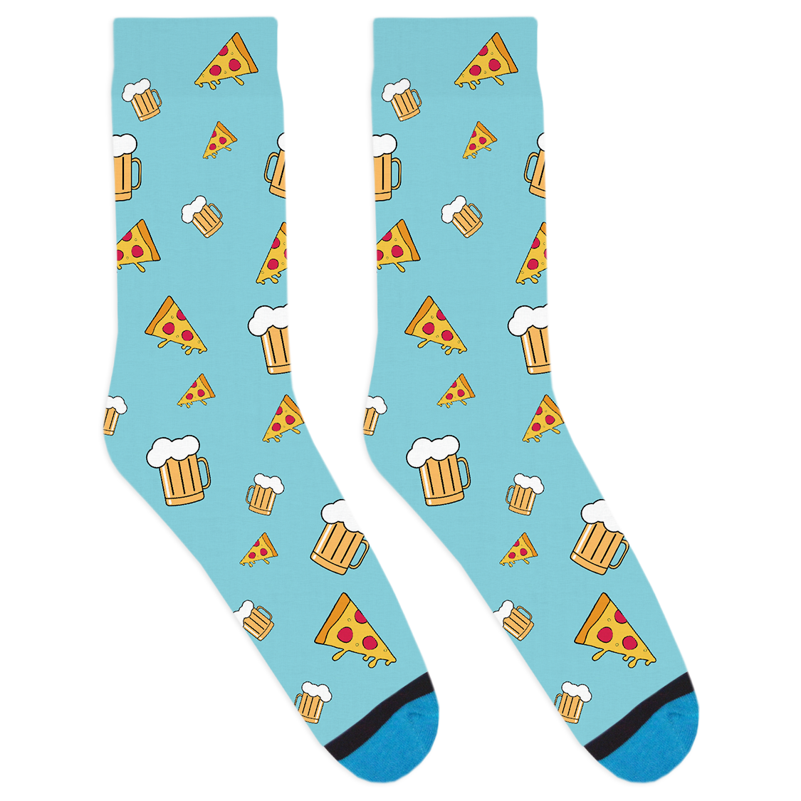 Beer and Pizza Socks