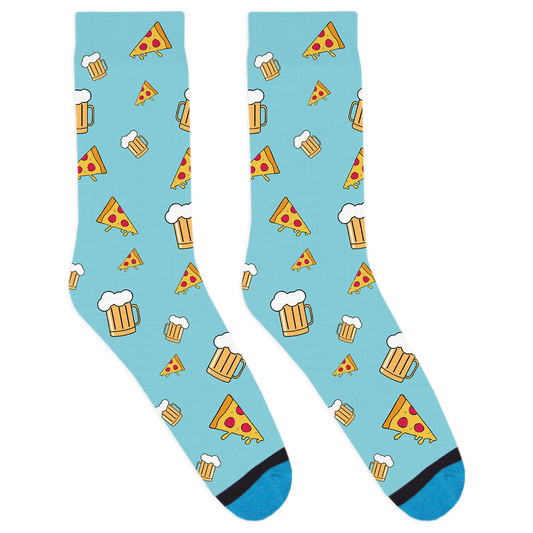 Beer and Pizza Socks