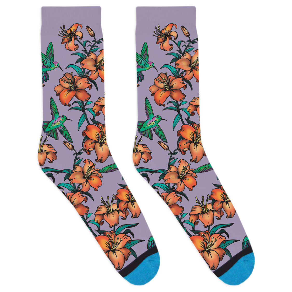 Bespoke Hummingbird Socks