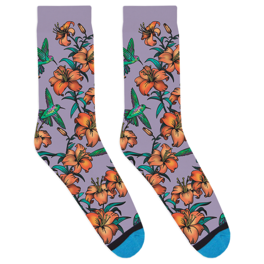 Bespoke Hummingbird Socks