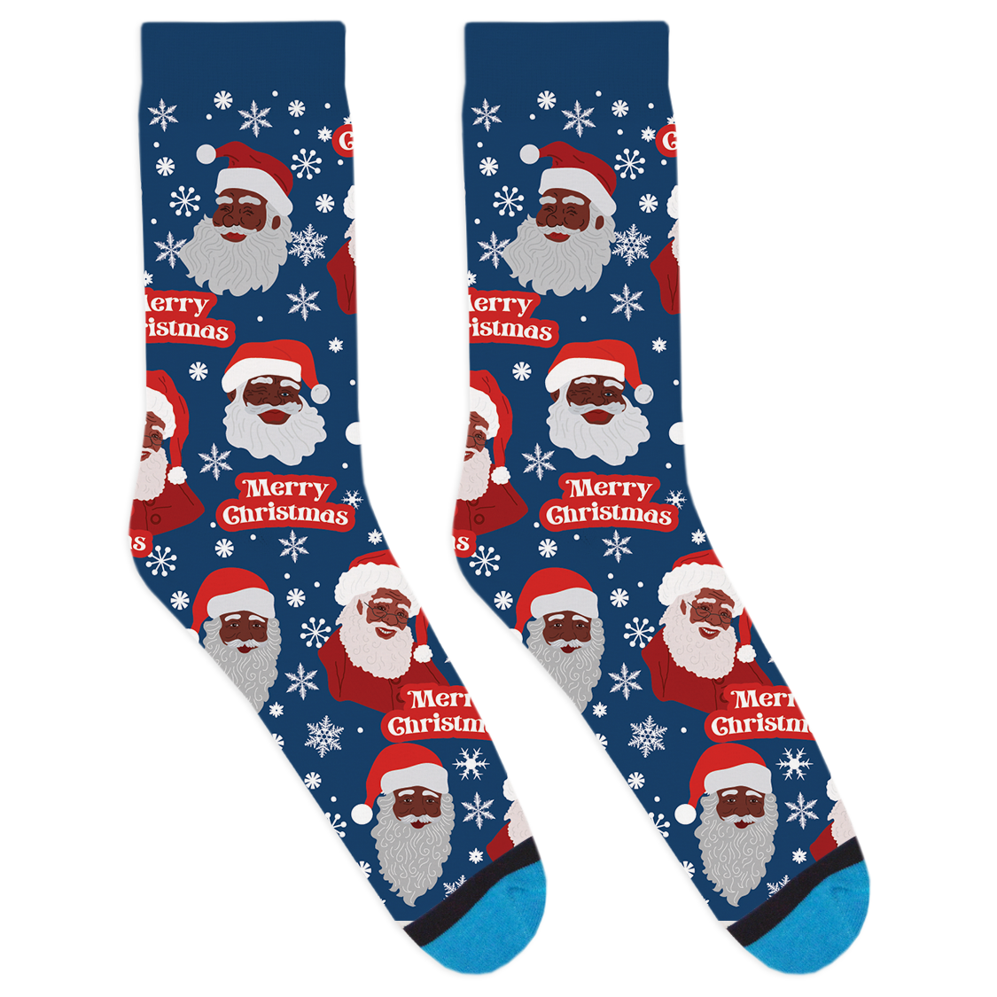 Black Santa Claus Socks