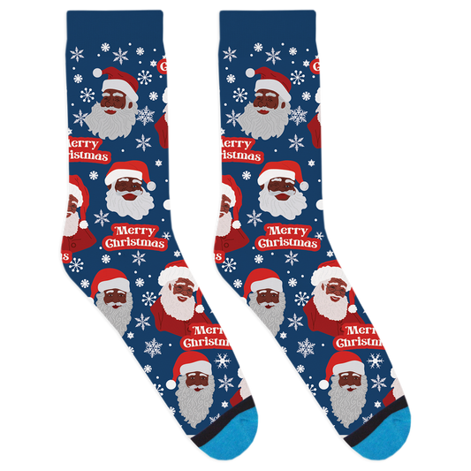 Black Santa Claus Socks