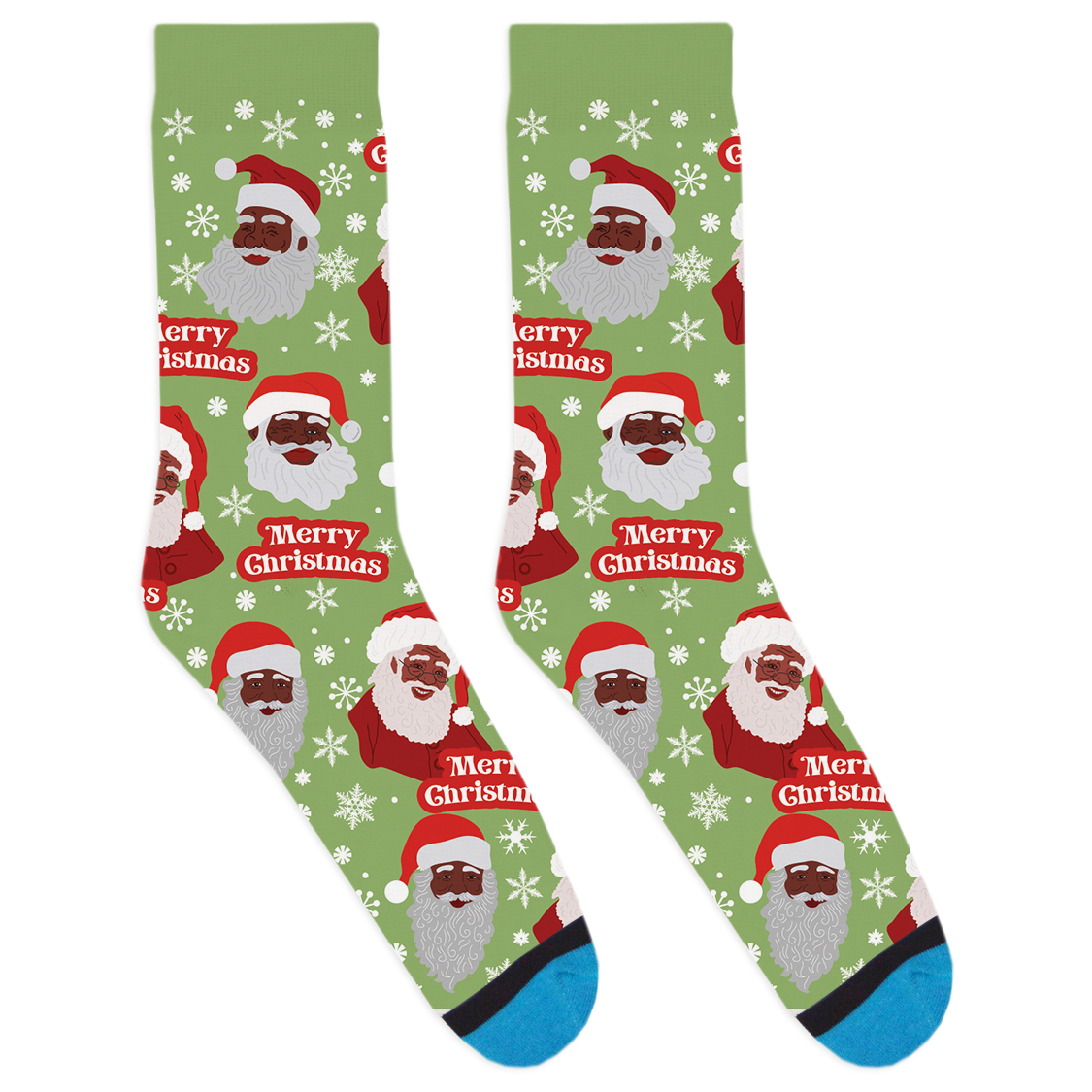Black Santa Claus Socks