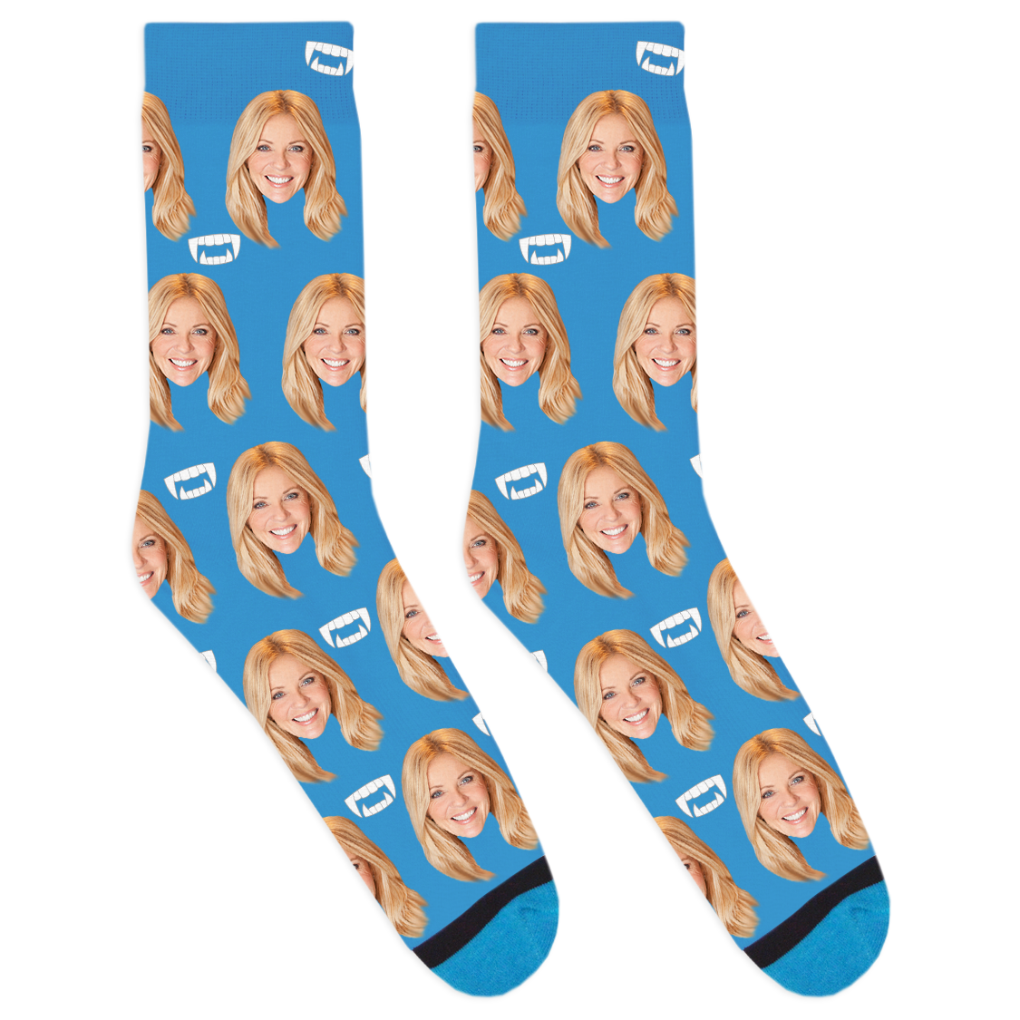 Custom Vampire Fang Socks