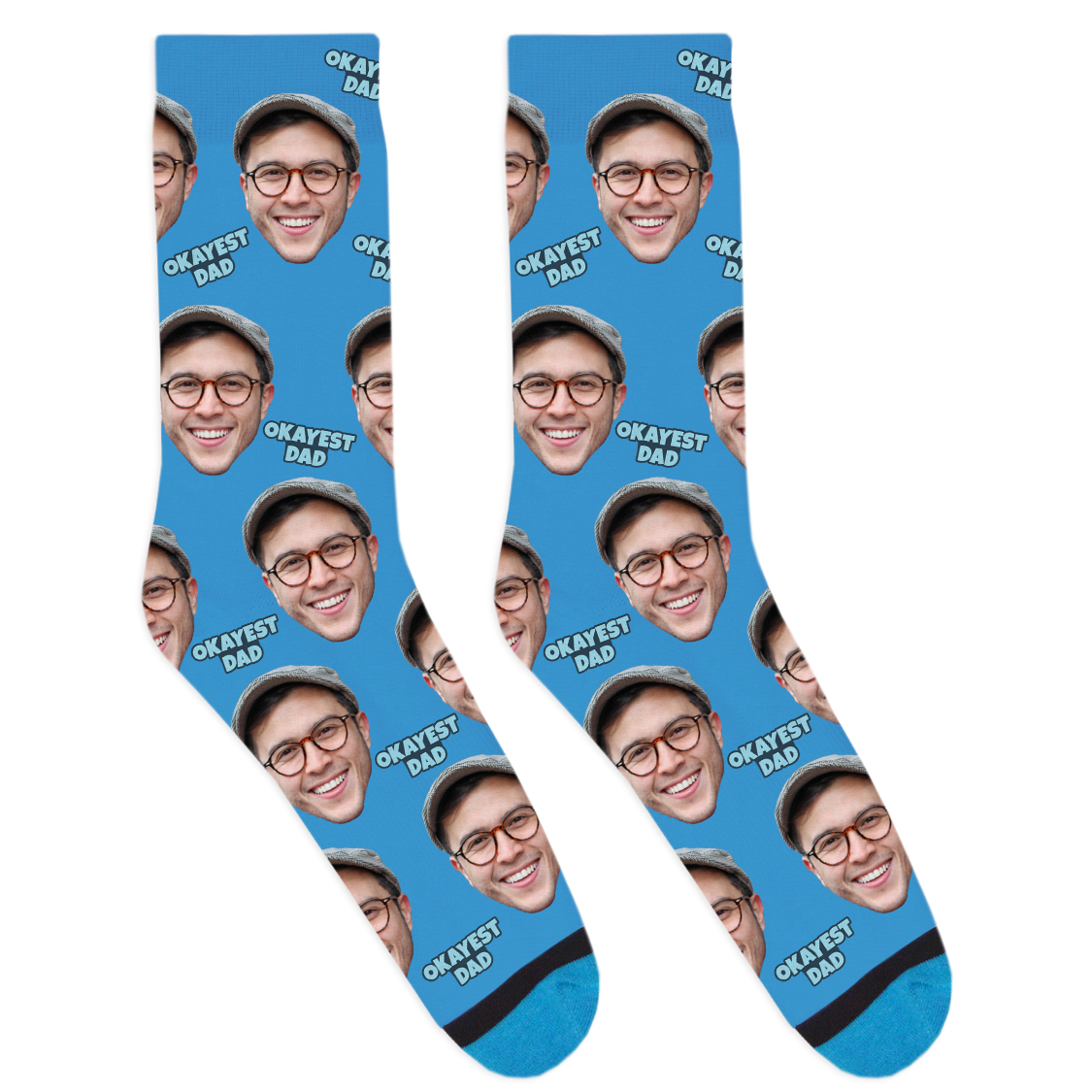 Custom Okayest Dad Socks