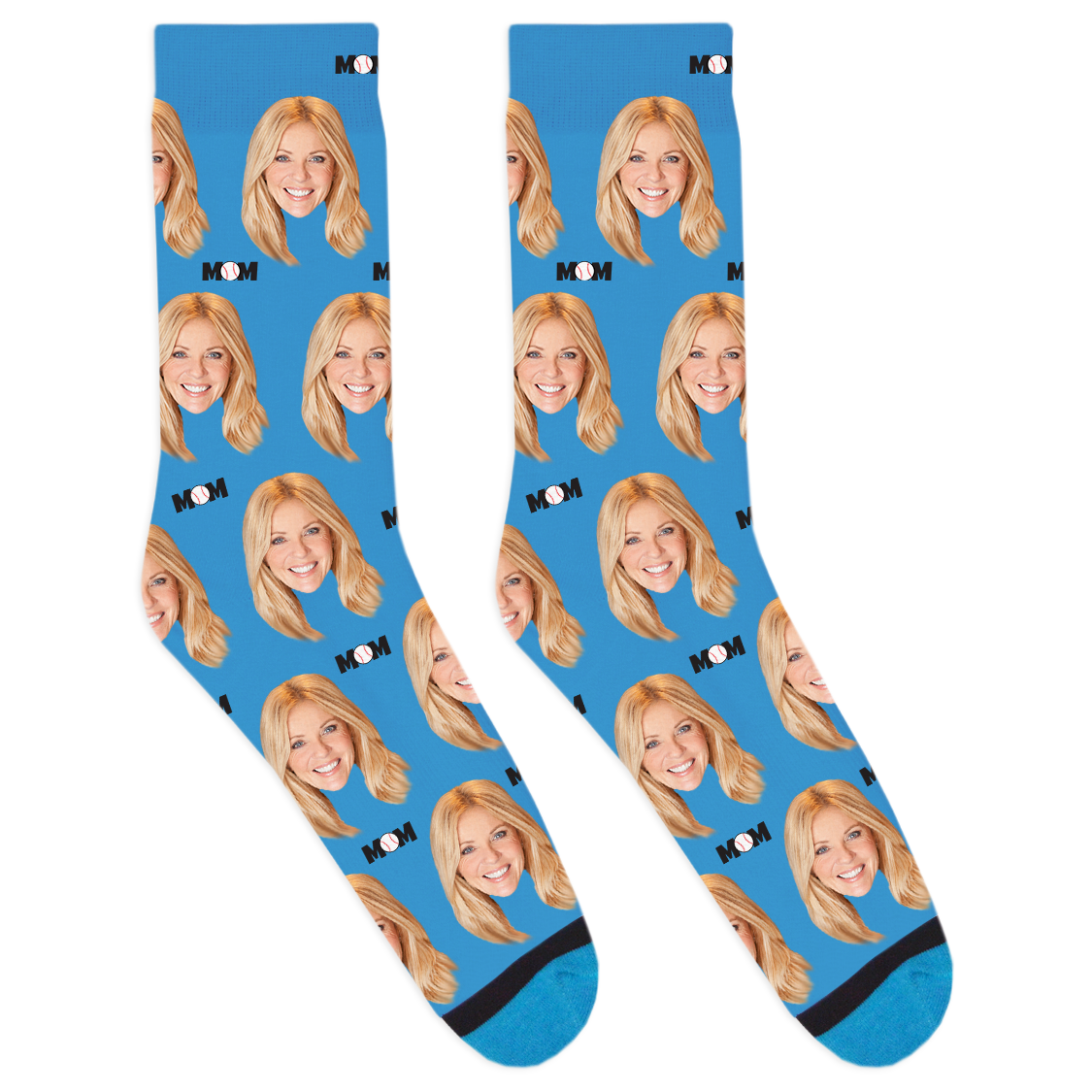 Custom Baseball Mom Socks