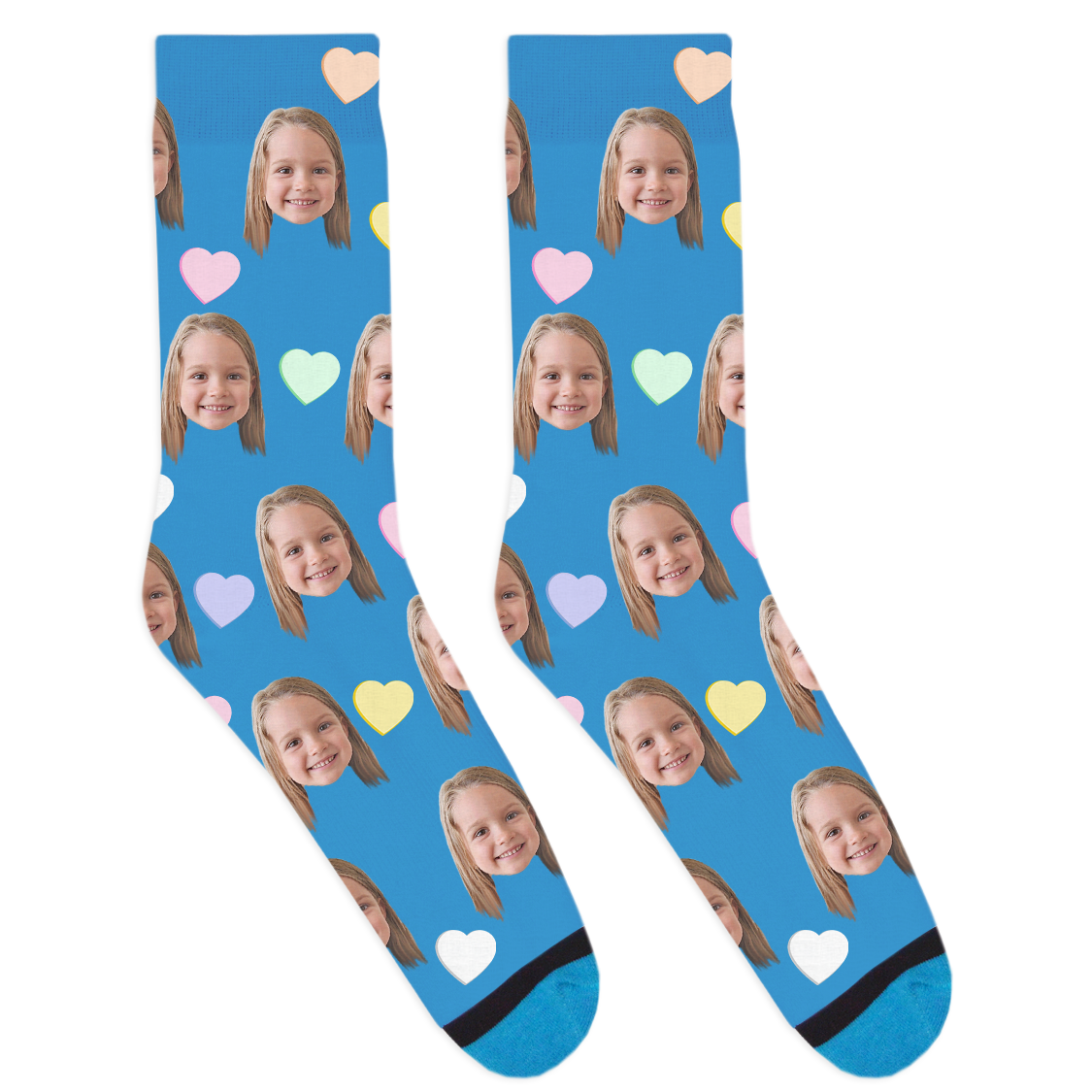 Custom Candy Hearts Socks