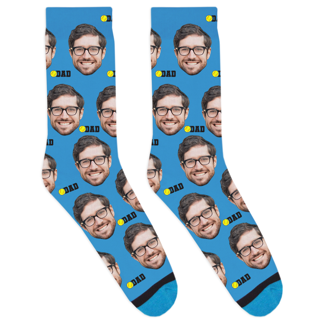 Custom Softball Dad Socks
