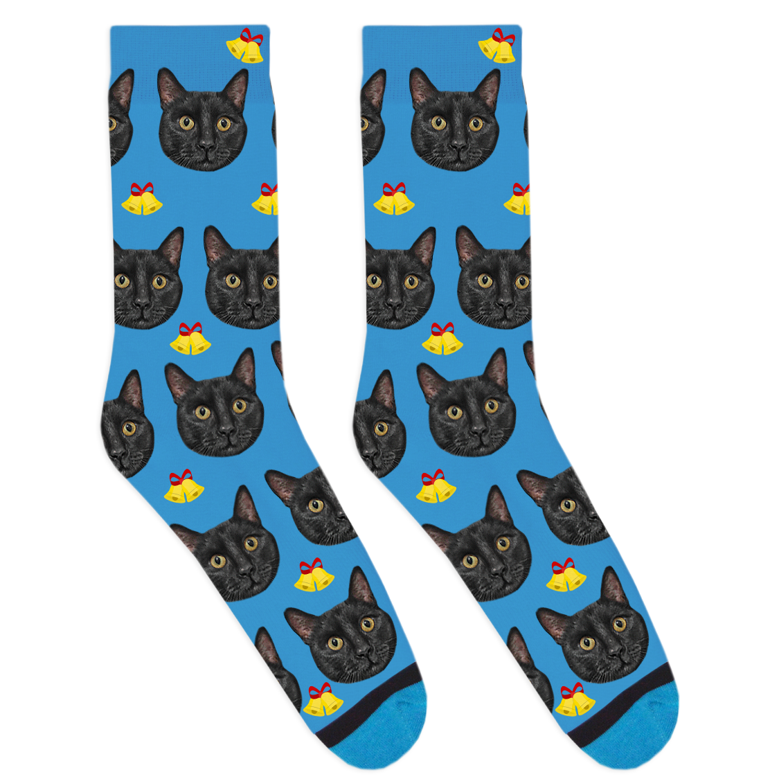 Custom Christmas Bell Socks