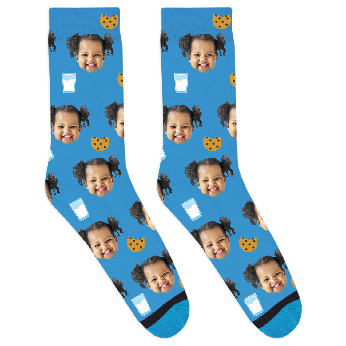 Custom Cookies and Milk Socks