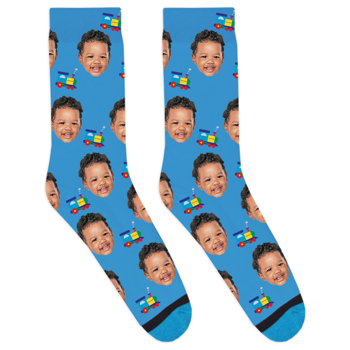 Custom Toy Train Socks