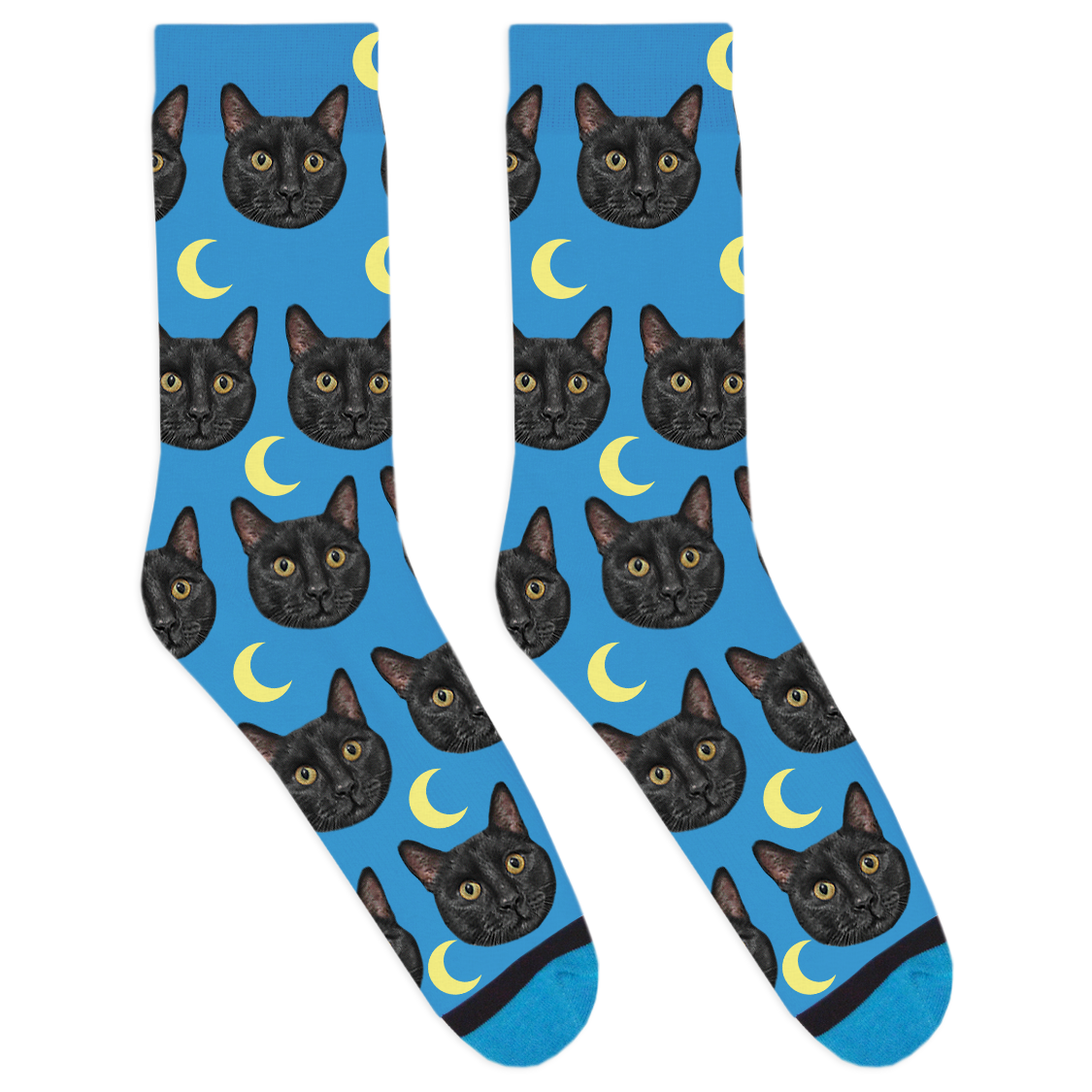 Custom Moon Socks