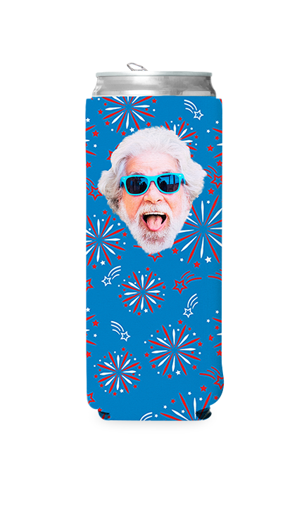 Custom Fireworks Can Cooler