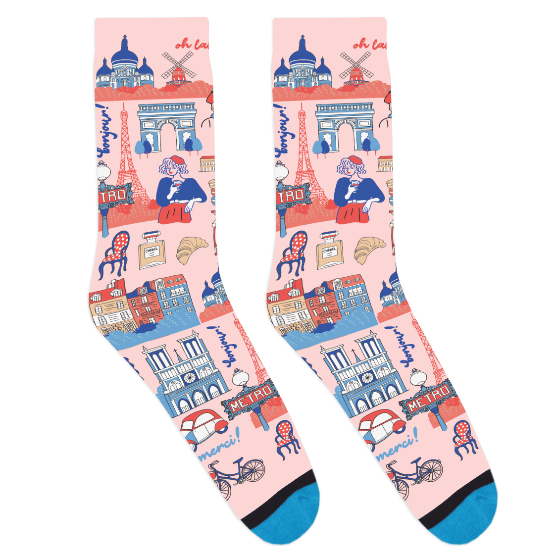 Bonjour Paris Socks