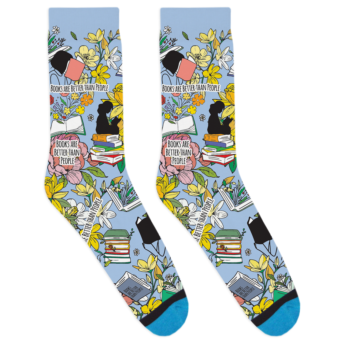 Books Are Better Than People Socks