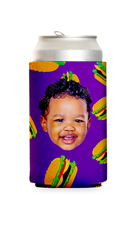 Custom Burgers Can Cooler