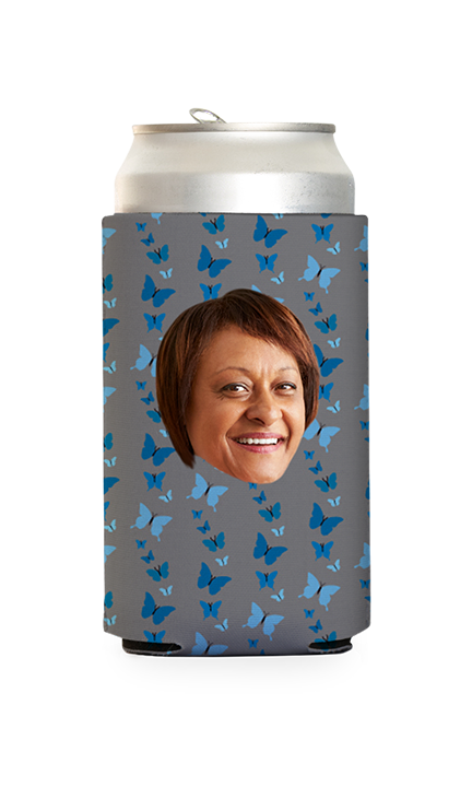 Custom Butterflies Can Cooler