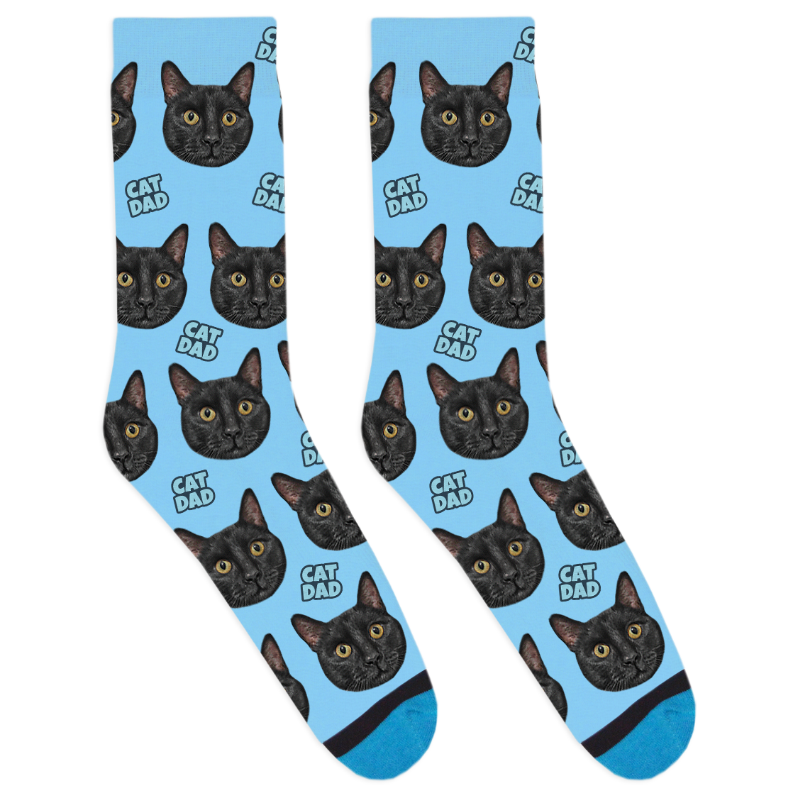 Custom Cat Dad Socks
