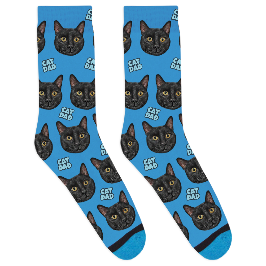 Custom Cat Dad Socks