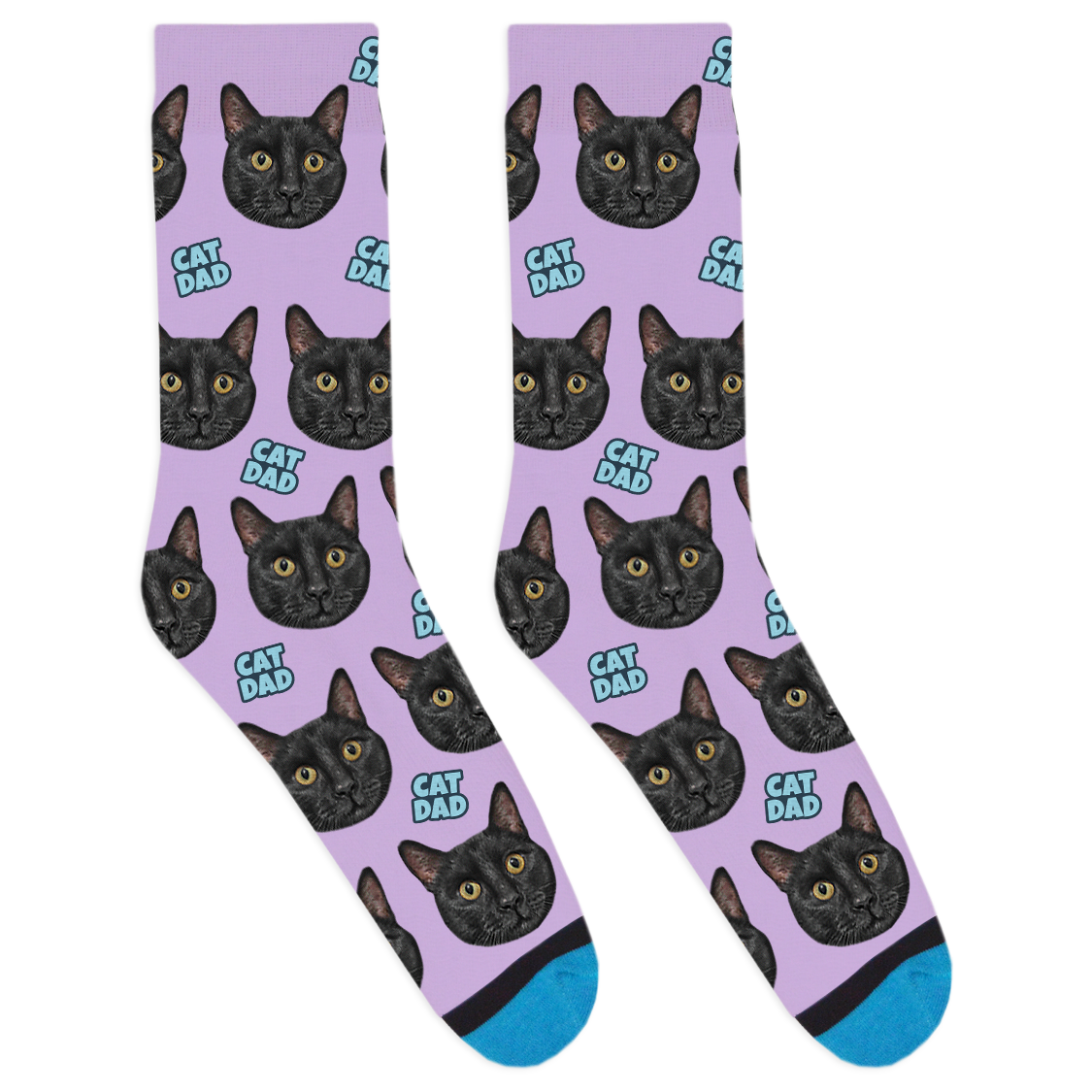 Custom Cat Dad Socks