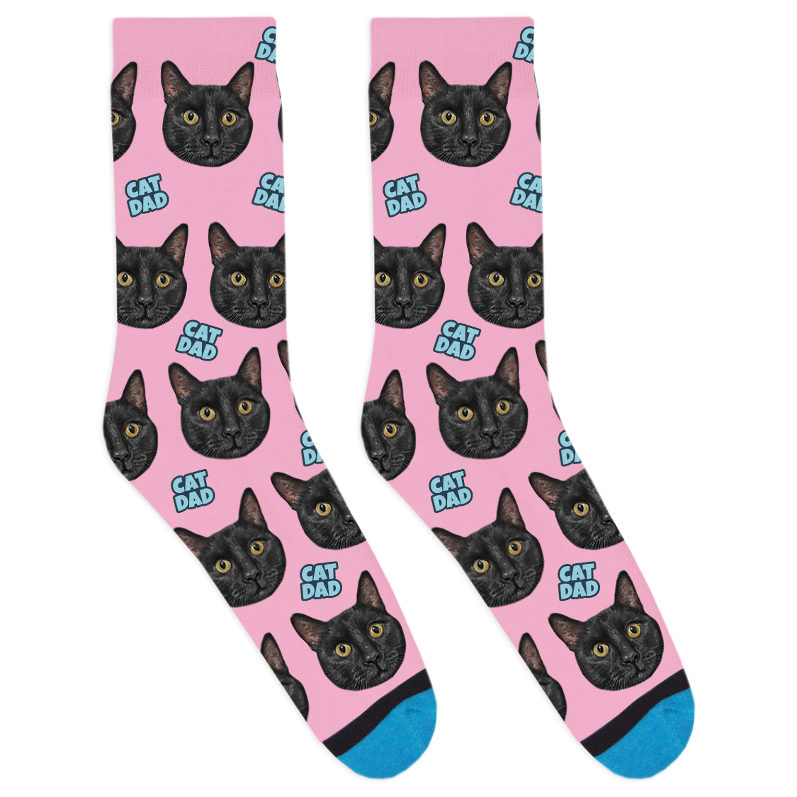 Custom Cat Dad Socks
