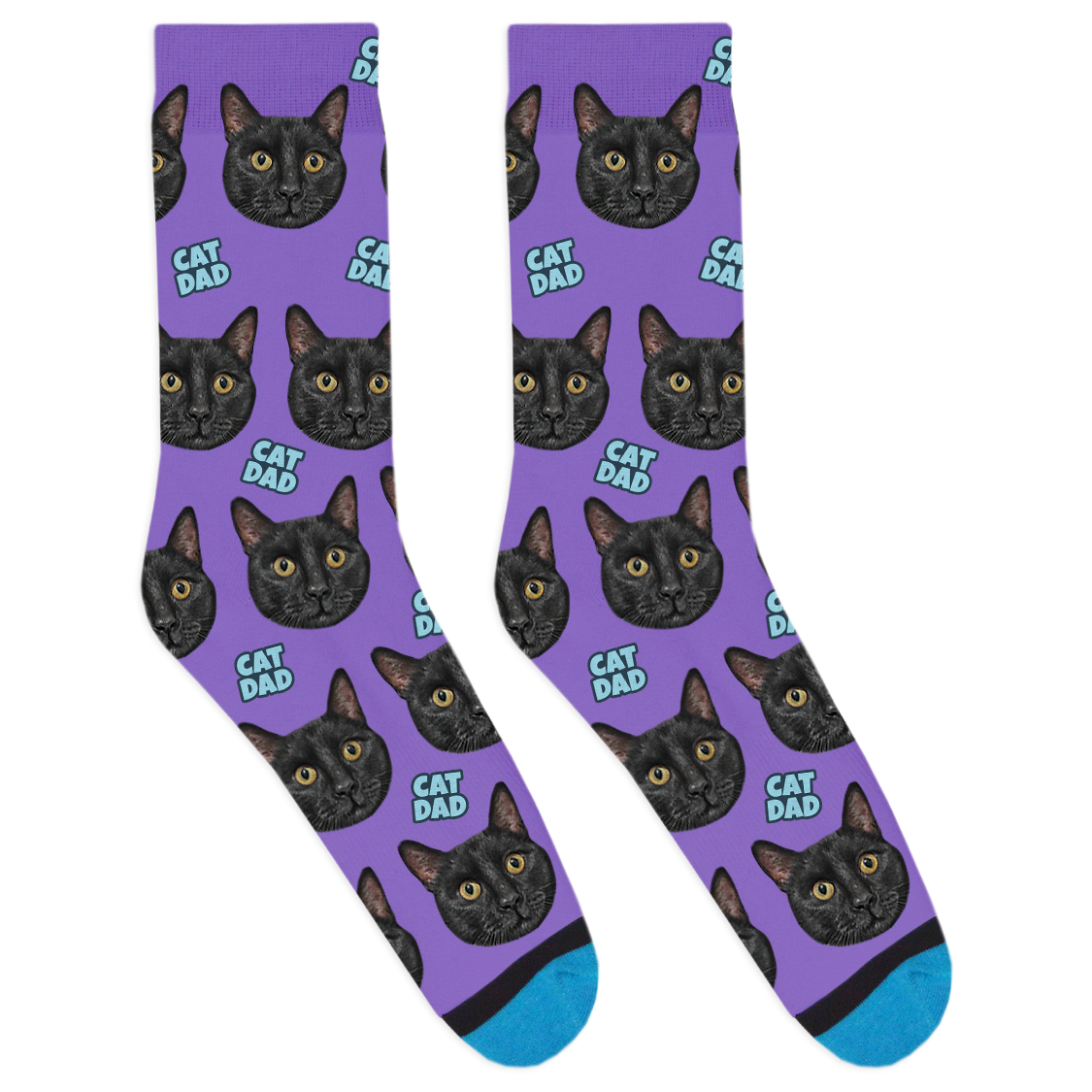 Custom Cat Dad Socks