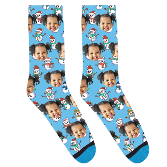 Custom Christmas Snowmen Socks