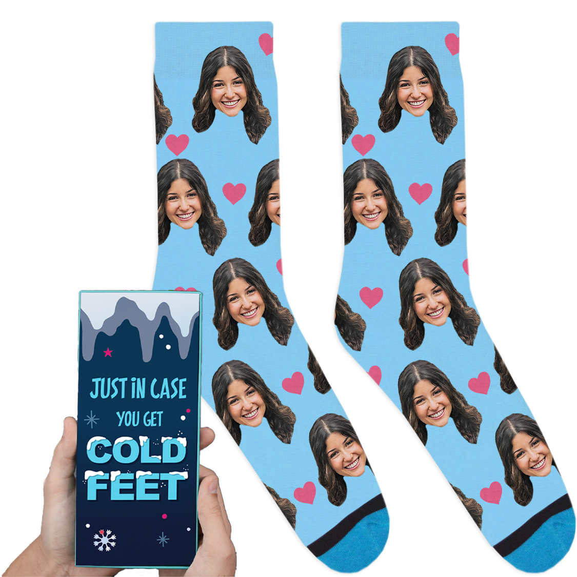 Custom Valentines Socks: Cold Feet