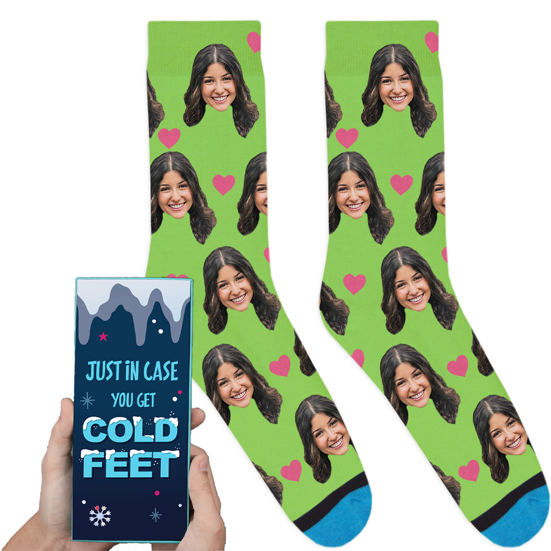 Custom Valentines Socks: Cold Feet