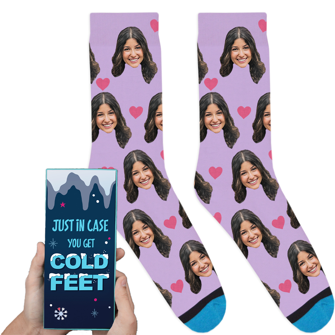 Custom Valentines Socks: Cold Feet