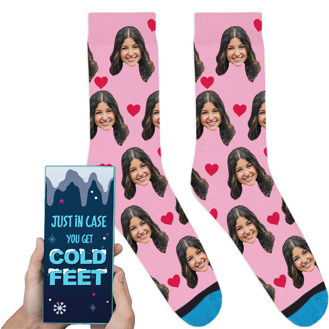 Custom Valentines Socks: Cold Feet
