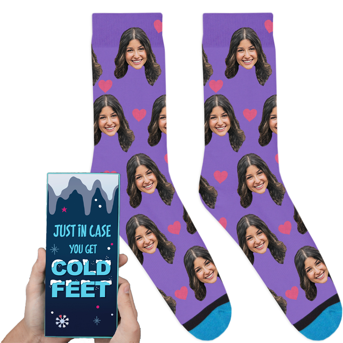 Custom Valentines Socks: Cold Feet