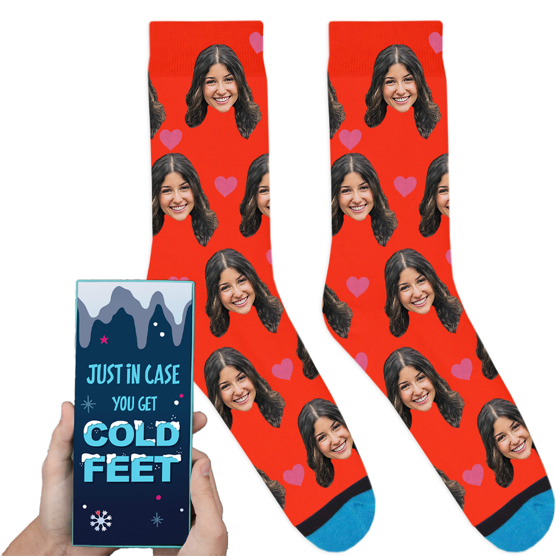 Custom Valentines Socks: Cold Feet