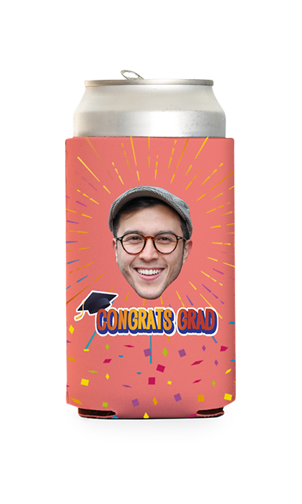 Custom Congrats Grad Can Cooler