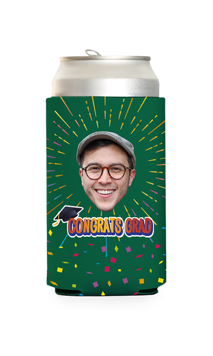 Custom Congrats Grad Can Cooler