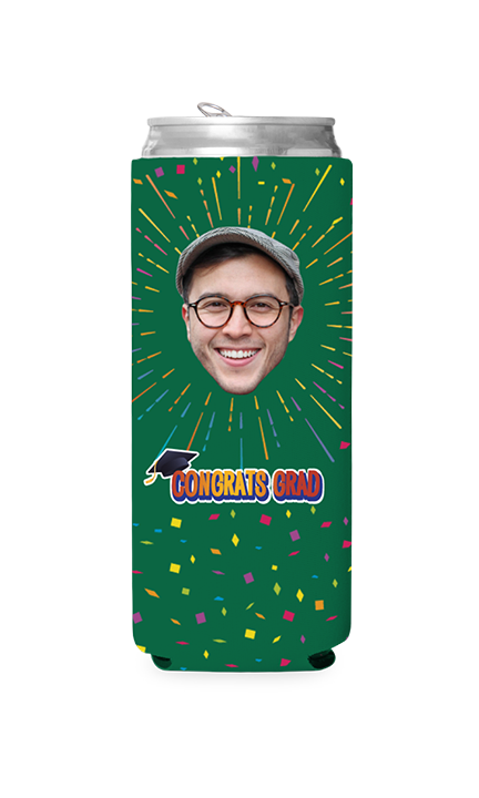 Custom Congrats Grad Can Cooler