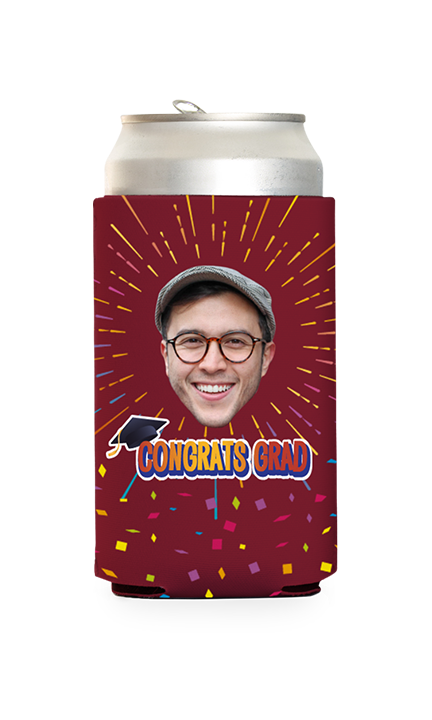 Custom Congrats Grad Can Cooler