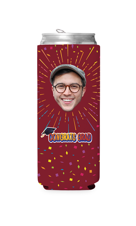 Custom Congrats Grad Can Cooler