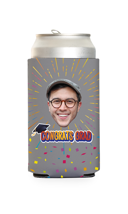 Custom Congrats Grad Can Cooler