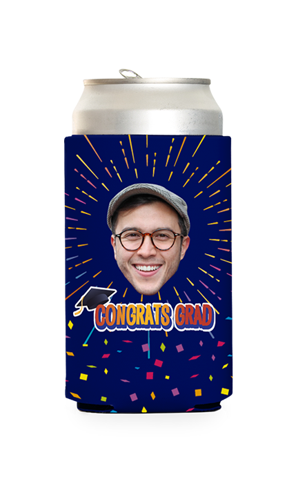 Custom Congrats Grad Can Cooler