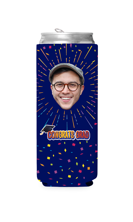 Custom Congrats Grad Can Cooler