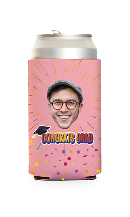 Custom Congrats Grad Can Cooler