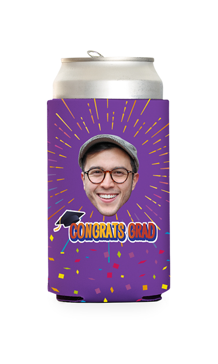 Custom Congrats Grad Can Cooler